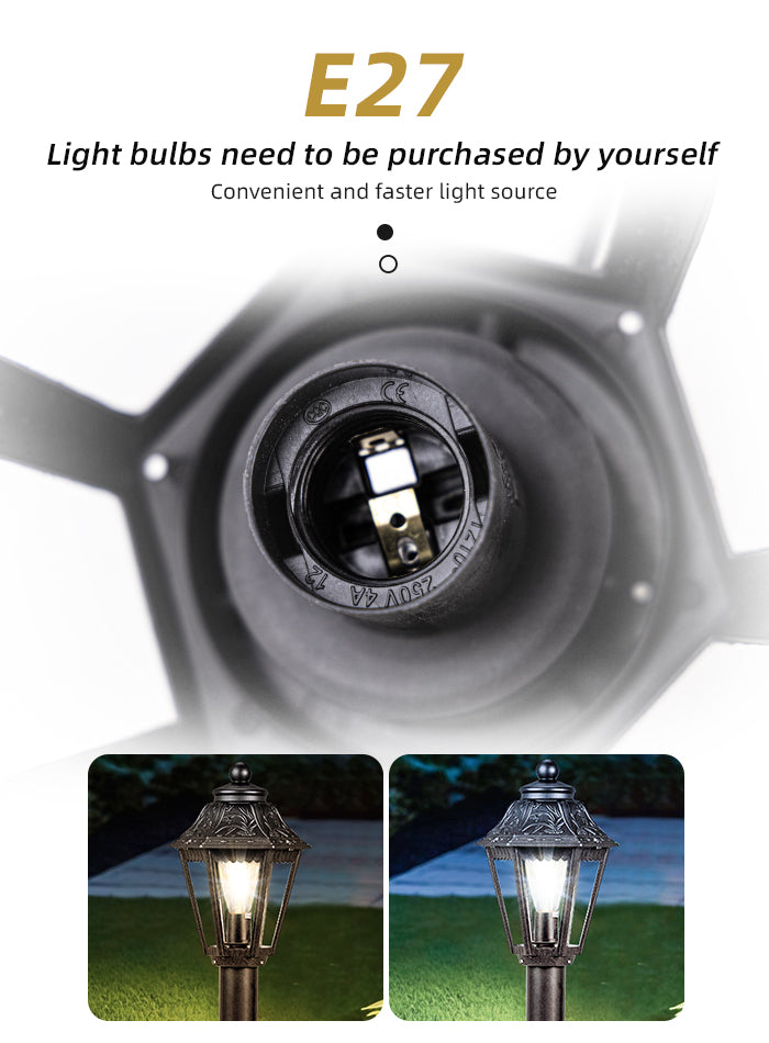 Outdoor Waterproof European-Style Garden Lamp – Model V-C209R