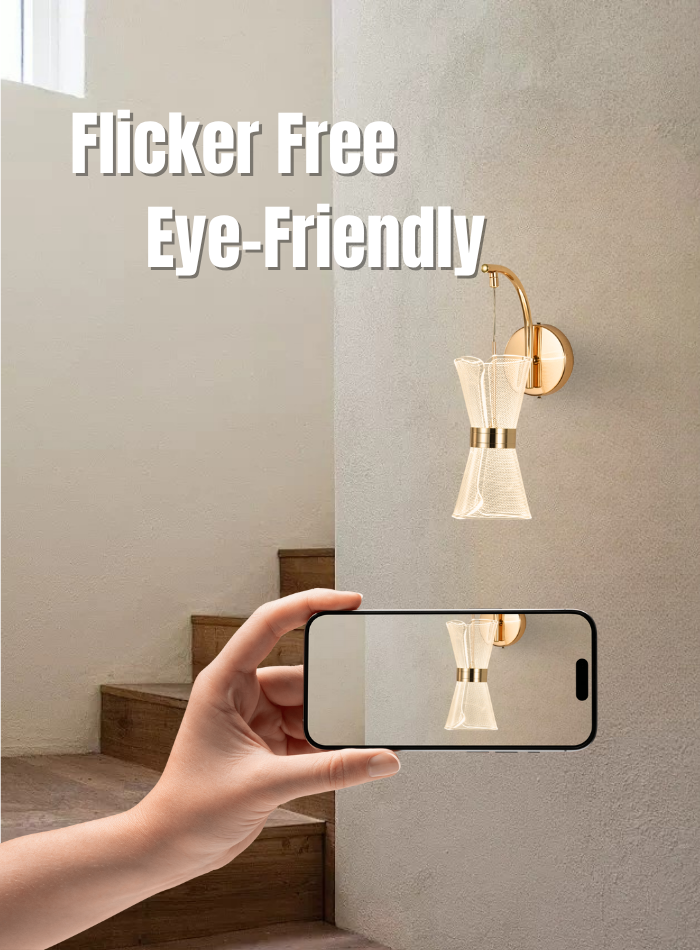 10W Minimalist Hanging Wall Light – 3 Color Modes, Flicker-Free for Bedrooms, Living Rooms
