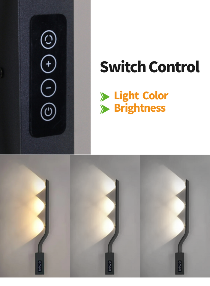 Modern LED Wall Light with Touch Control