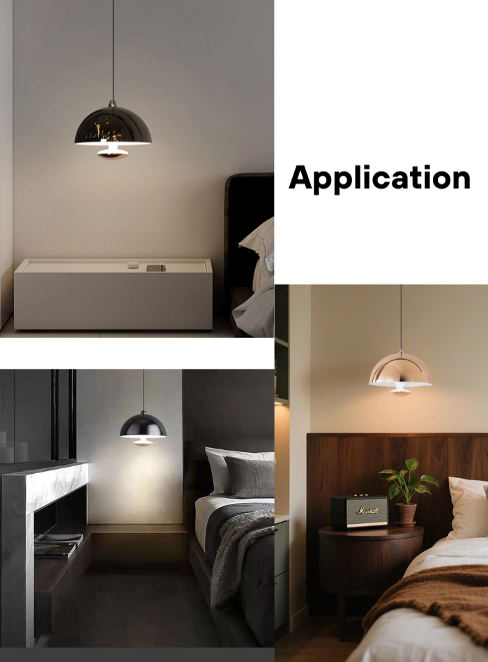 Hand-sensing Pendant Light for Bedroom, Dining Room, Bar, and Hotel — Adjustable Up-and-Down Bedside Mini Pendant Lamp