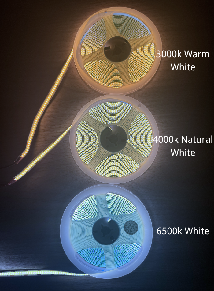 Vmax 12V COB Flexible LED Strip Light (IP20),5M/Roll，No Dark Spot
