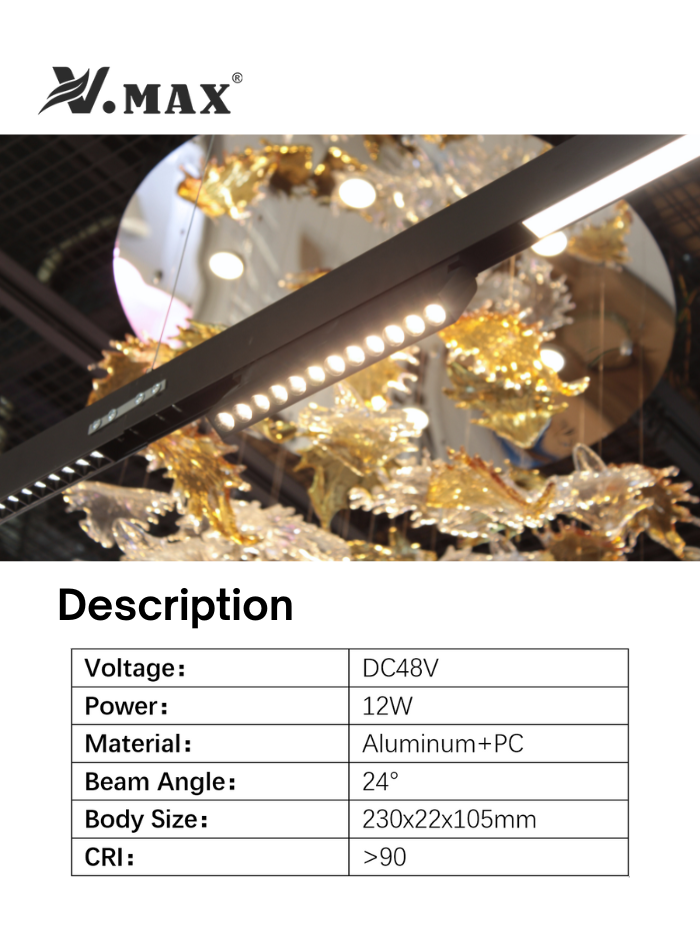 Foldable magnetic grille spot light with anti-glare design, CRI>90, flicker-free, soft-touch housing, strong magnet, easy install, warm white lighting, high quality, suitable for Kuwait indoor use