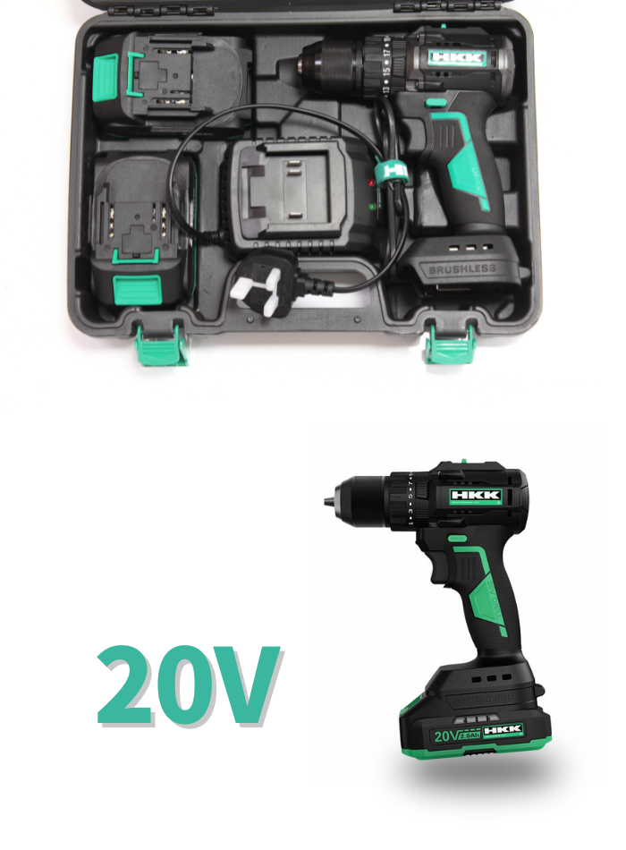 HKK 20V cordless brushless drill with lithium battery
