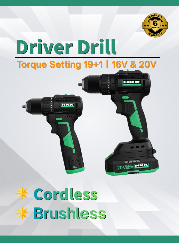 HKK cordless brushless driver drill power tool