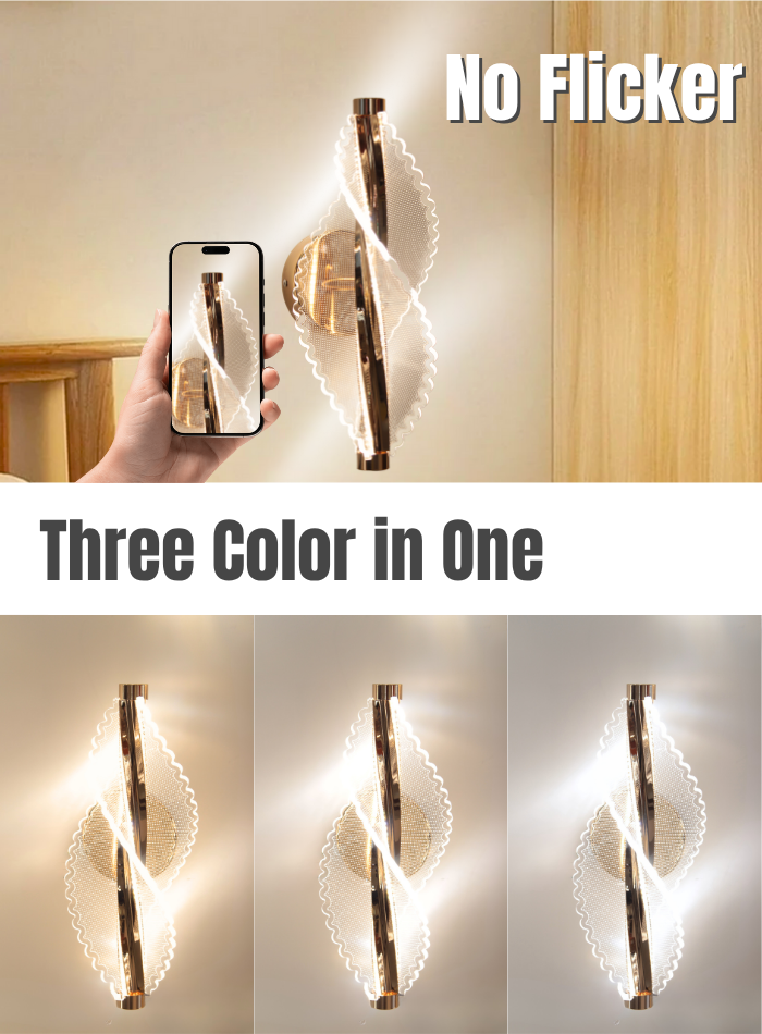 10W LED Wall Light for Living Room & Bedroom – 3 Color Modes