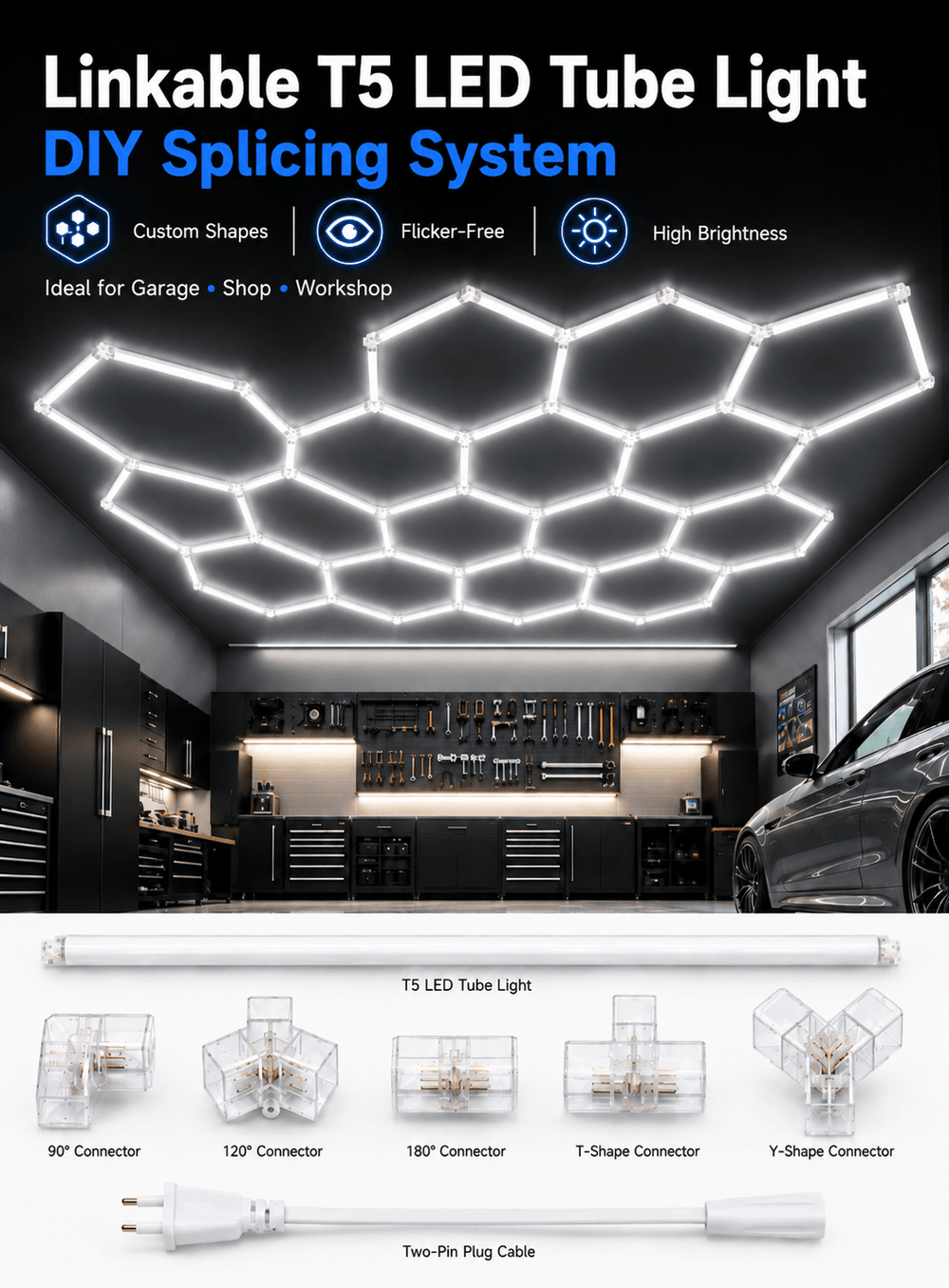 LED Tube Lights Kuwait – T8 & Linkable T5 LED Tubes