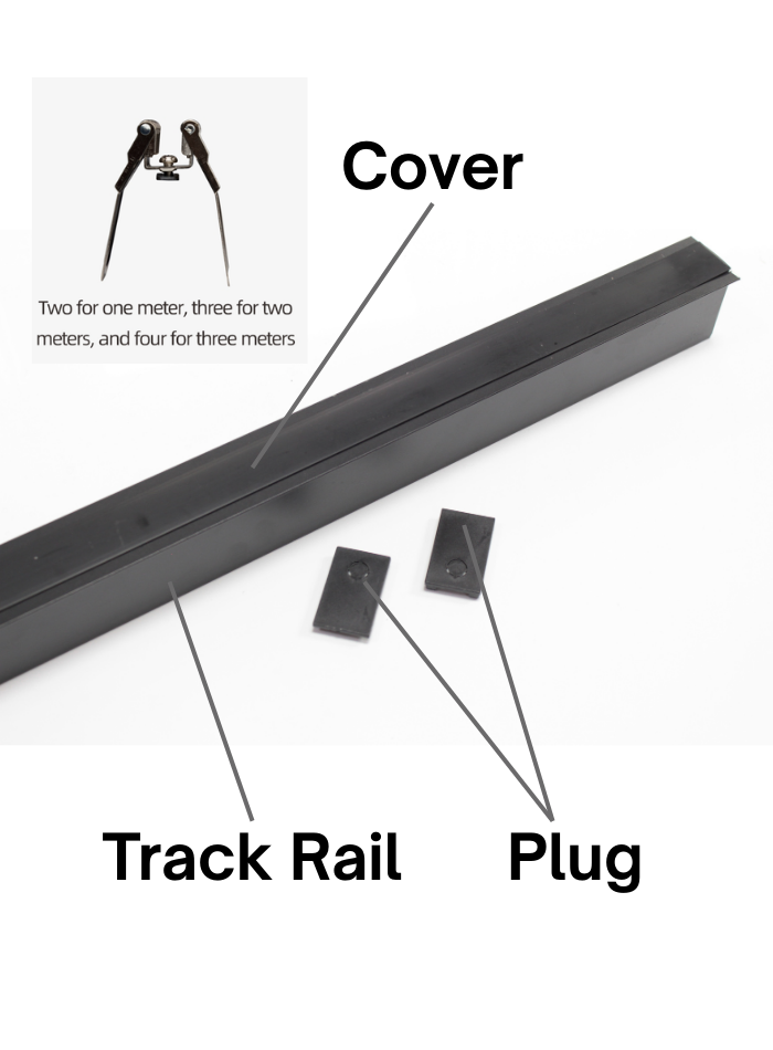 Recessed Magnetic Track Rail – 2M & 3M available in Kuwait