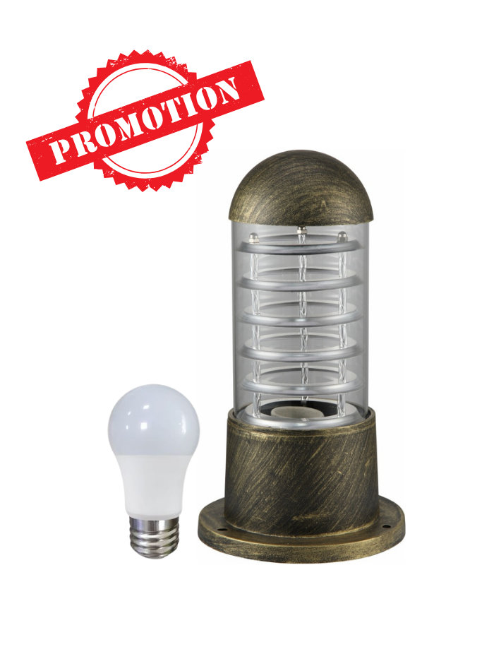 Classic outdoor garden light with antique bronze style, waterproof