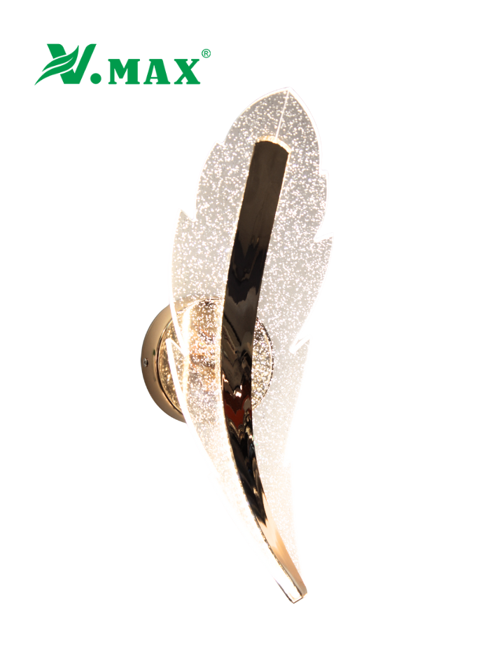 LED wall light made of iron, aluminum, and acrylic with soft and bright light.